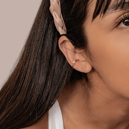 Heart Ear Cuff Sterling Silver