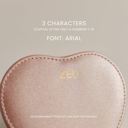 Pink Heart Jewelry Case