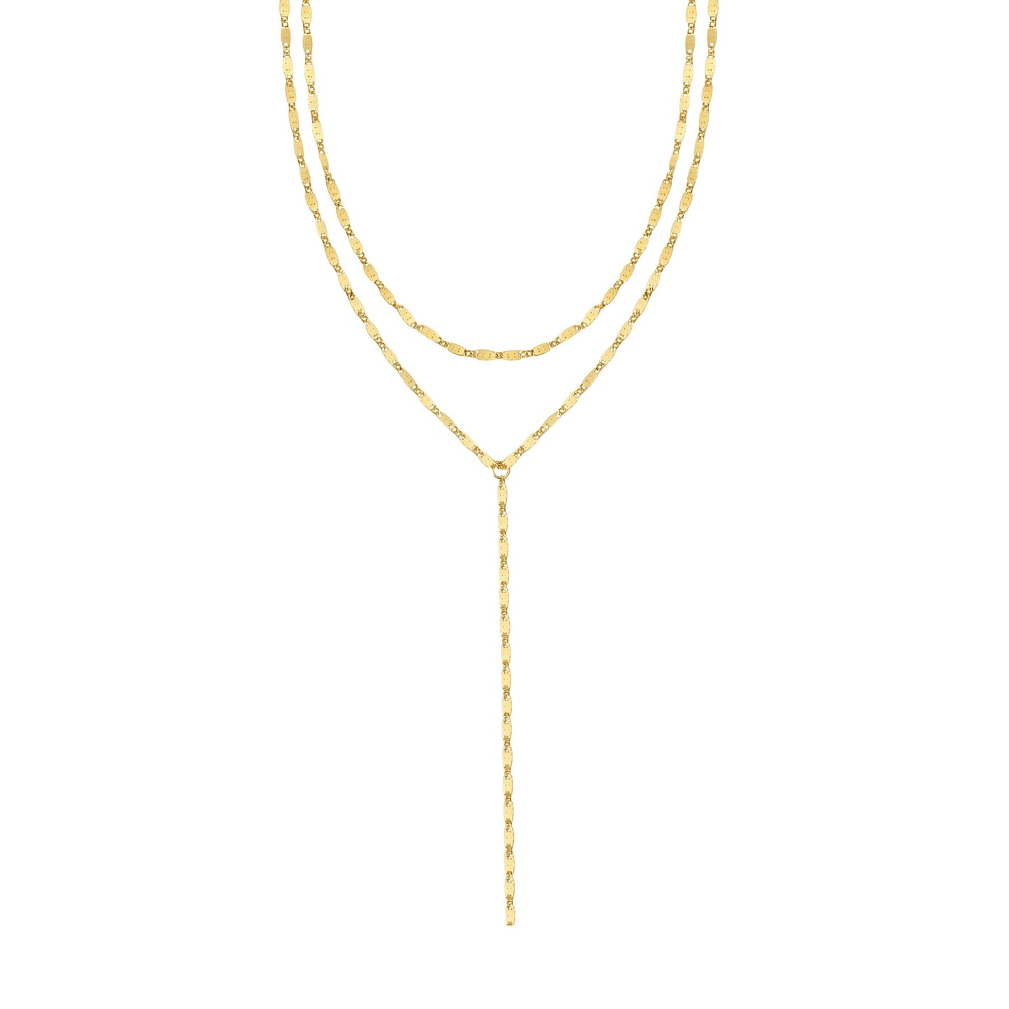 Layered Y Chain Necklace Waterproof