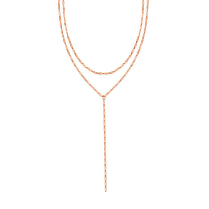 Layered Y Chain Necklace Waterproof