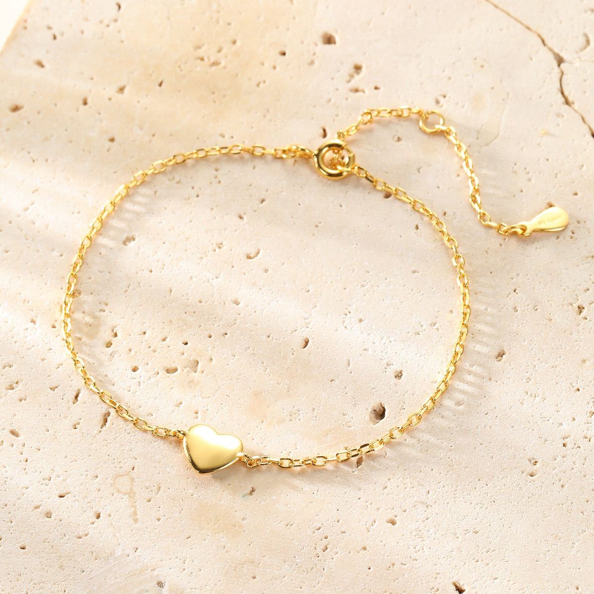 Love Heart Bracelet Sterling Silver