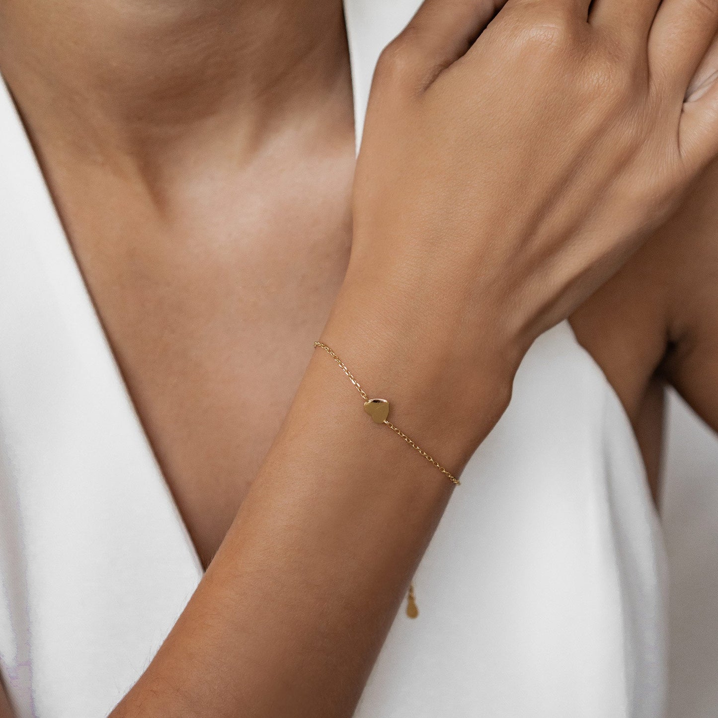 Love Heart Bracelet Sterling Silver