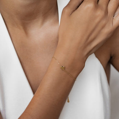 Love Heart Bracelet Sterling Silver