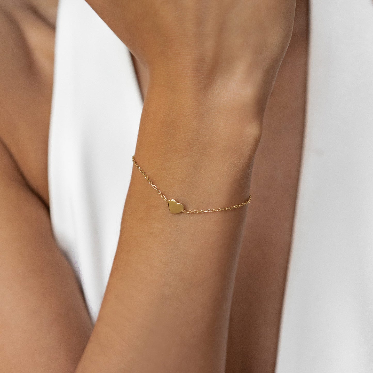 Love Heart Bracelet Sterling Silver