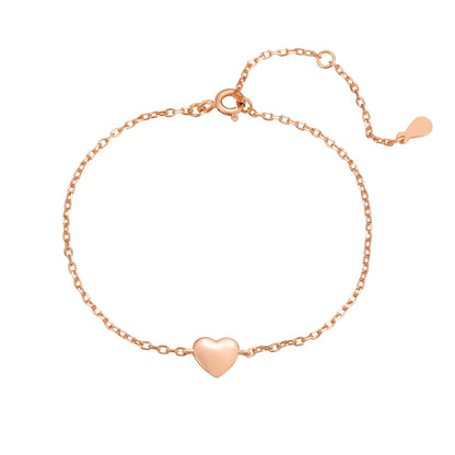 Love Heart Bracelet Sterling Silver