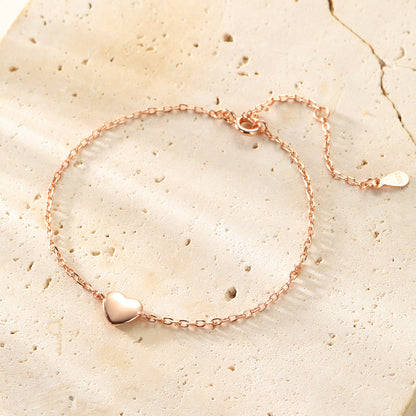 Love Heart Bracelet Sterling Silver