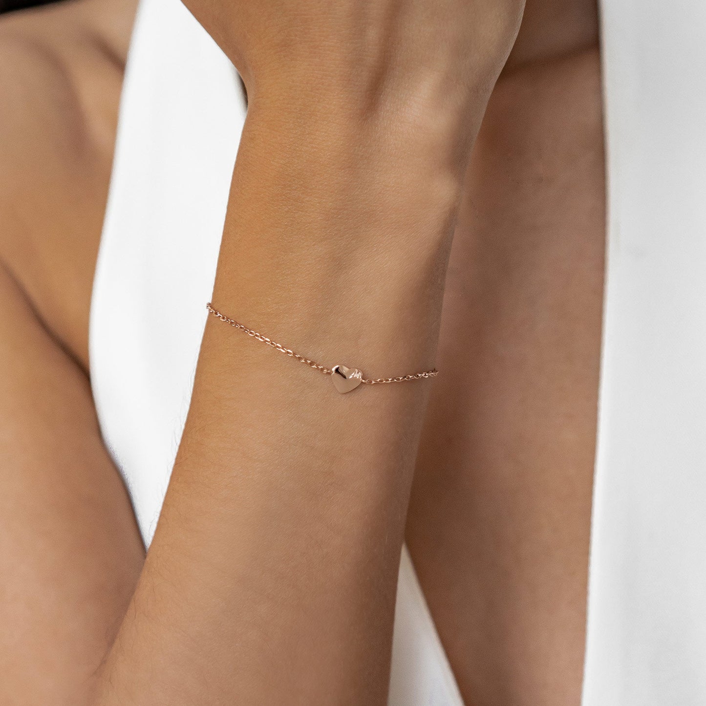 Love Heart Bracelet Sterling Silver