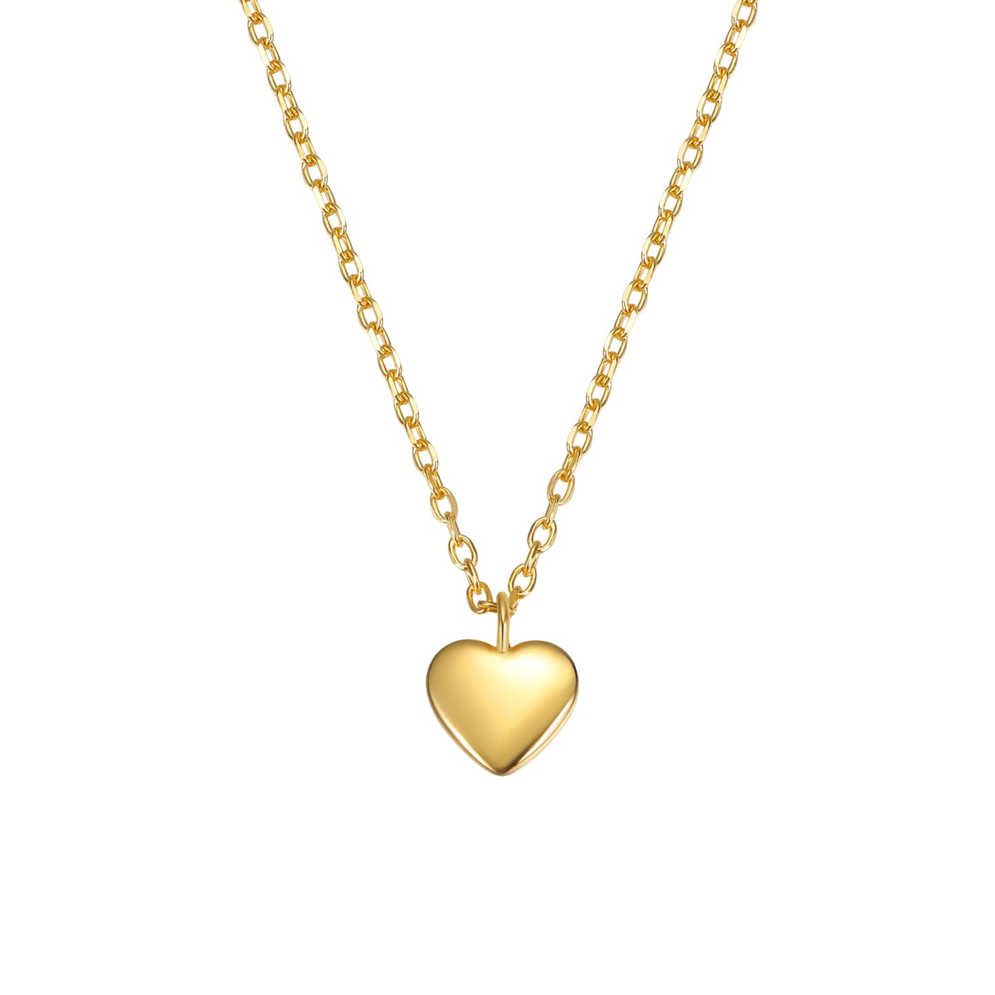 Love Heart Necklace Sterling Silver