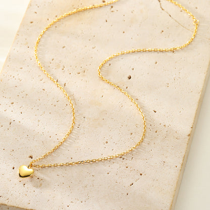 Love Heart Necklace Sterling Silver