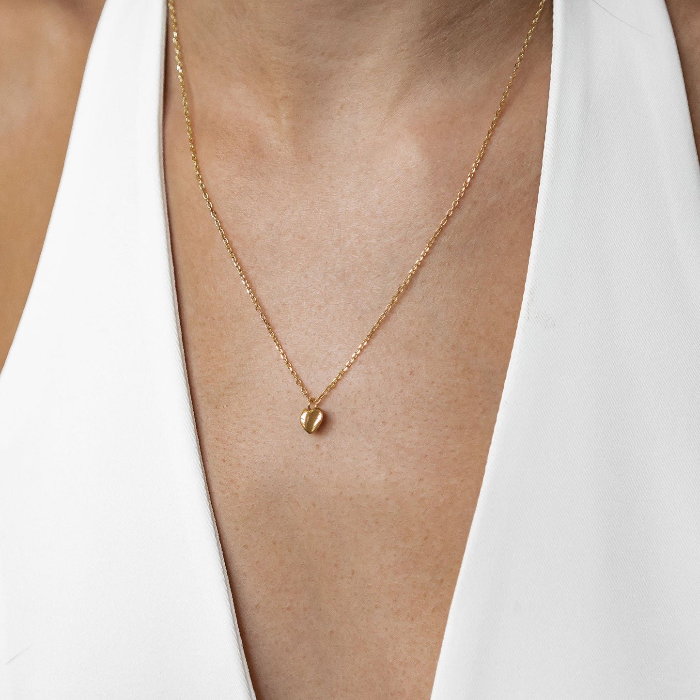 Love Heart Necklace Sterling Silver