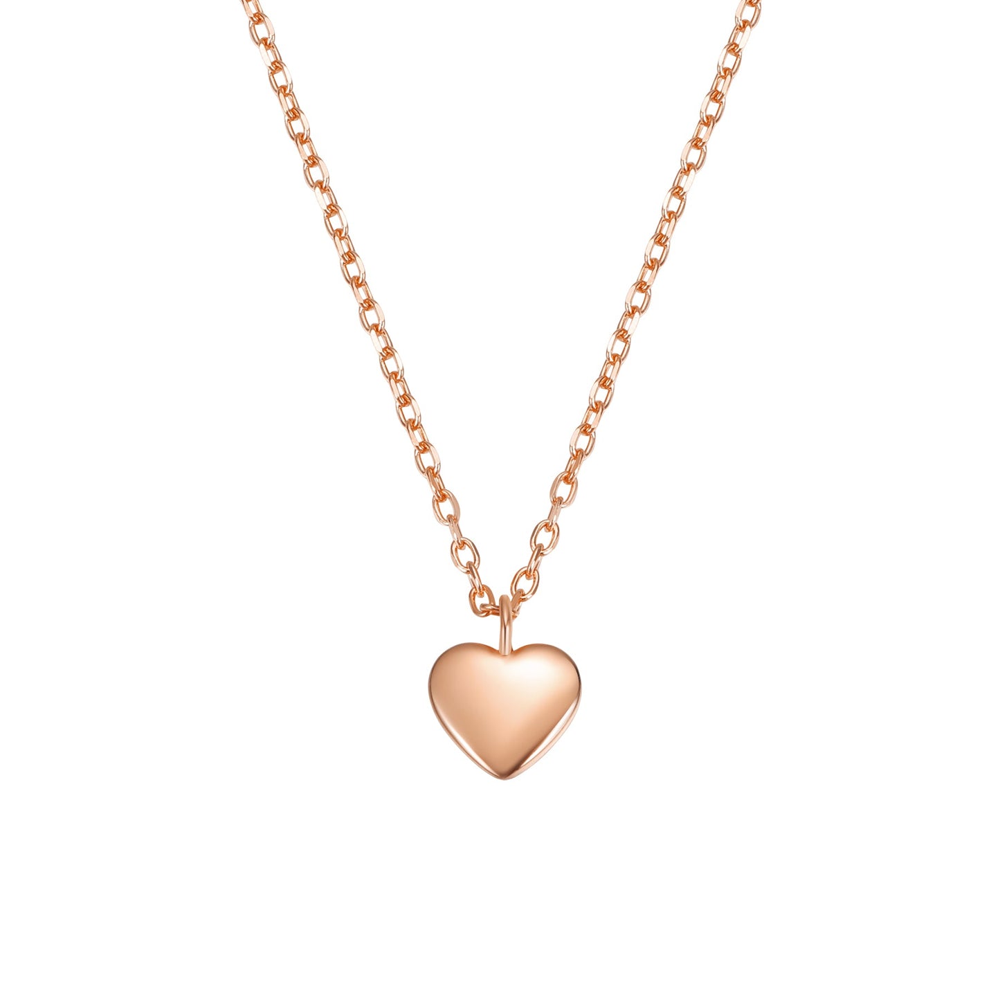 Love Heart Necklace Sterling Silver