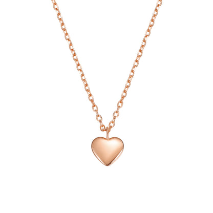 Love Heart Necklace Sterling Silver