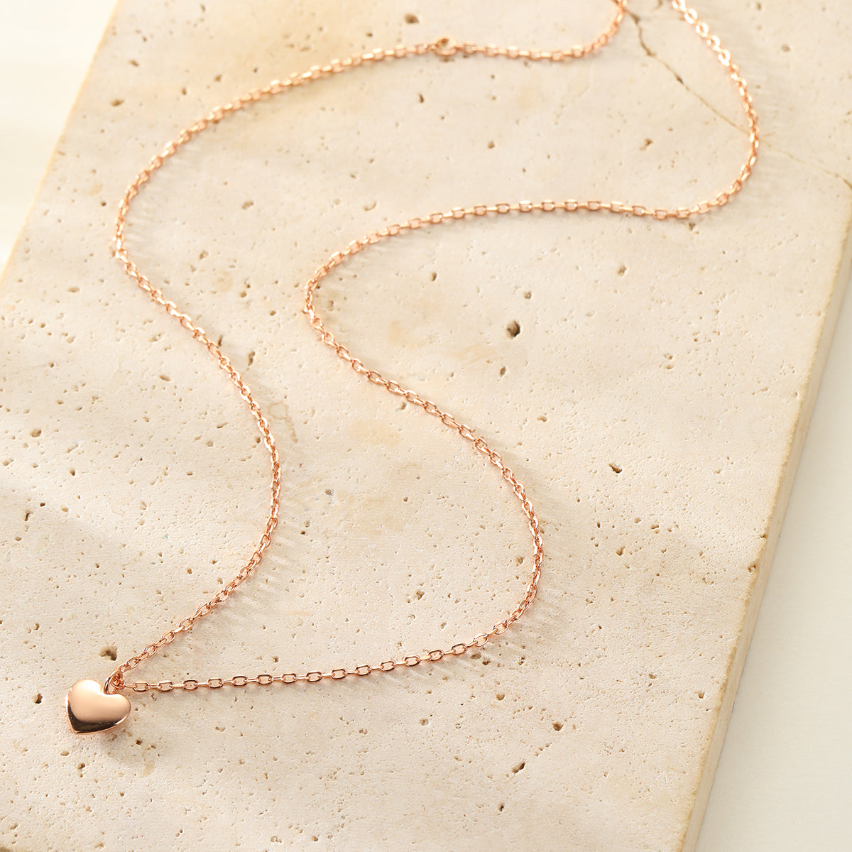 Love Heart Necklace Sterling Silver