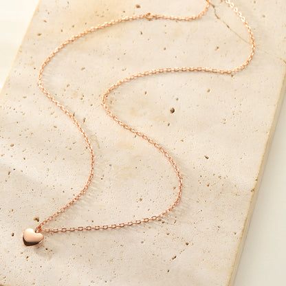 Love Heart Necklace Sterling Silver