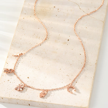 Lucky Charms Pendant Necklace Sterling Silver