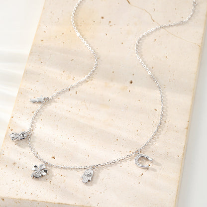 Lucky Charms Pendant Necklace Sterling Silver