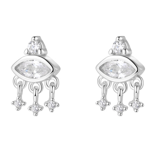 Lucky Eye Stud Earrings Sterling Silver