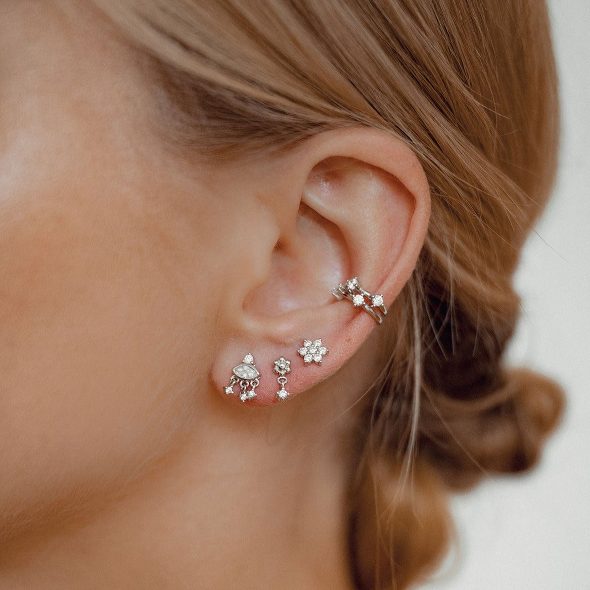 Lucky Eye Stud Earrings Sterling Silver