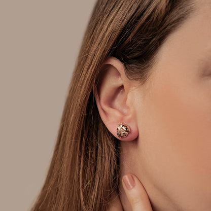 Lucky Ladybug Stud Earrings Sterling Silver