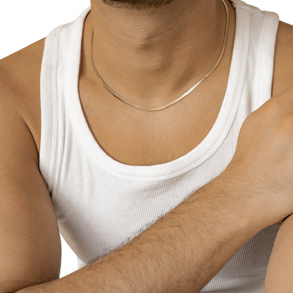 Men Snake Chain Necklace Waterproof