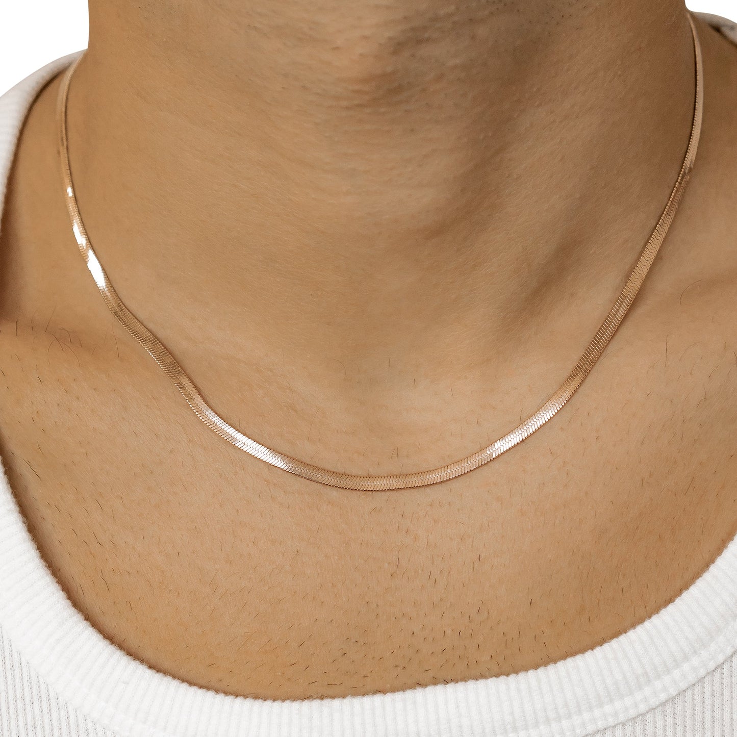 Men Snake Chain Necklace Waterproof