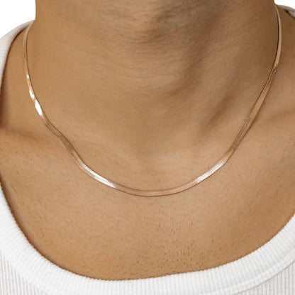 Men Snake Chain Necklace Waterproof