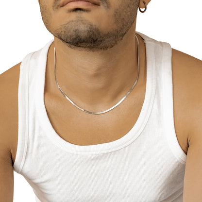 Men Snake Chain Necklace Waterproof