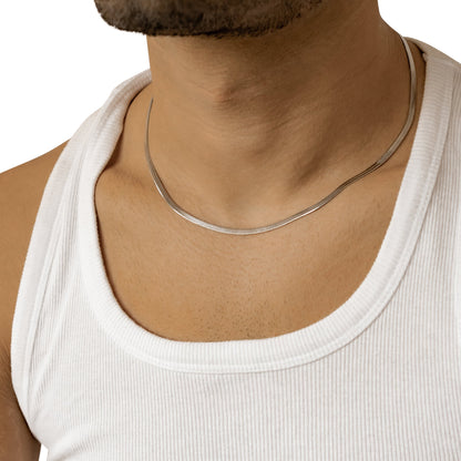 Men Snake Chain Necklace Waterproof