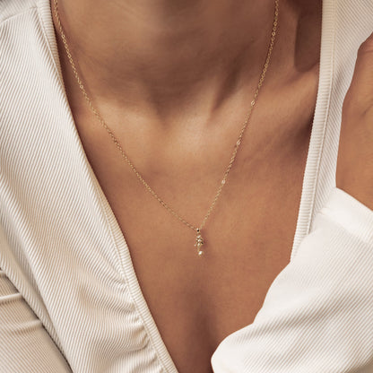 Mermaid Charm Pendant Necklace Sterling Silver