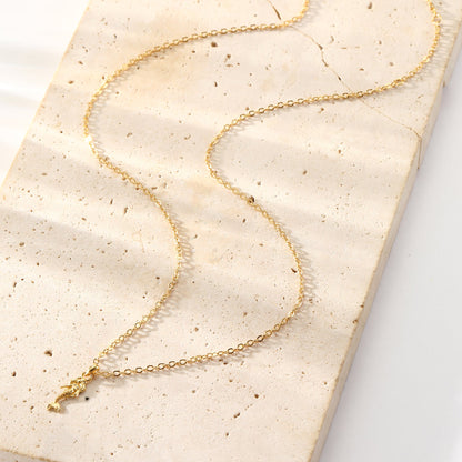 Mermaid Charm Pendant Necklace Sterling Silver