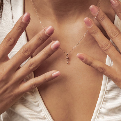 Mermaid Charm Pendant Necklace Sterling Silver