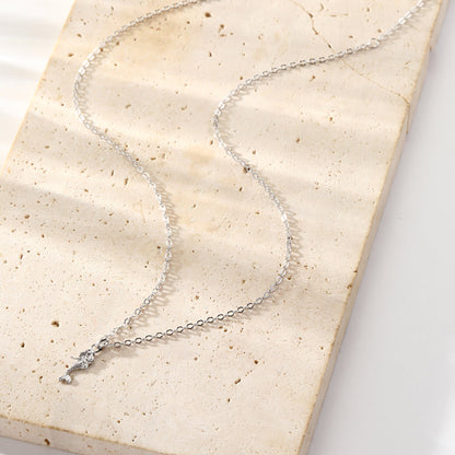 Mermaid Charm Pendant Necklace Sterling Silver