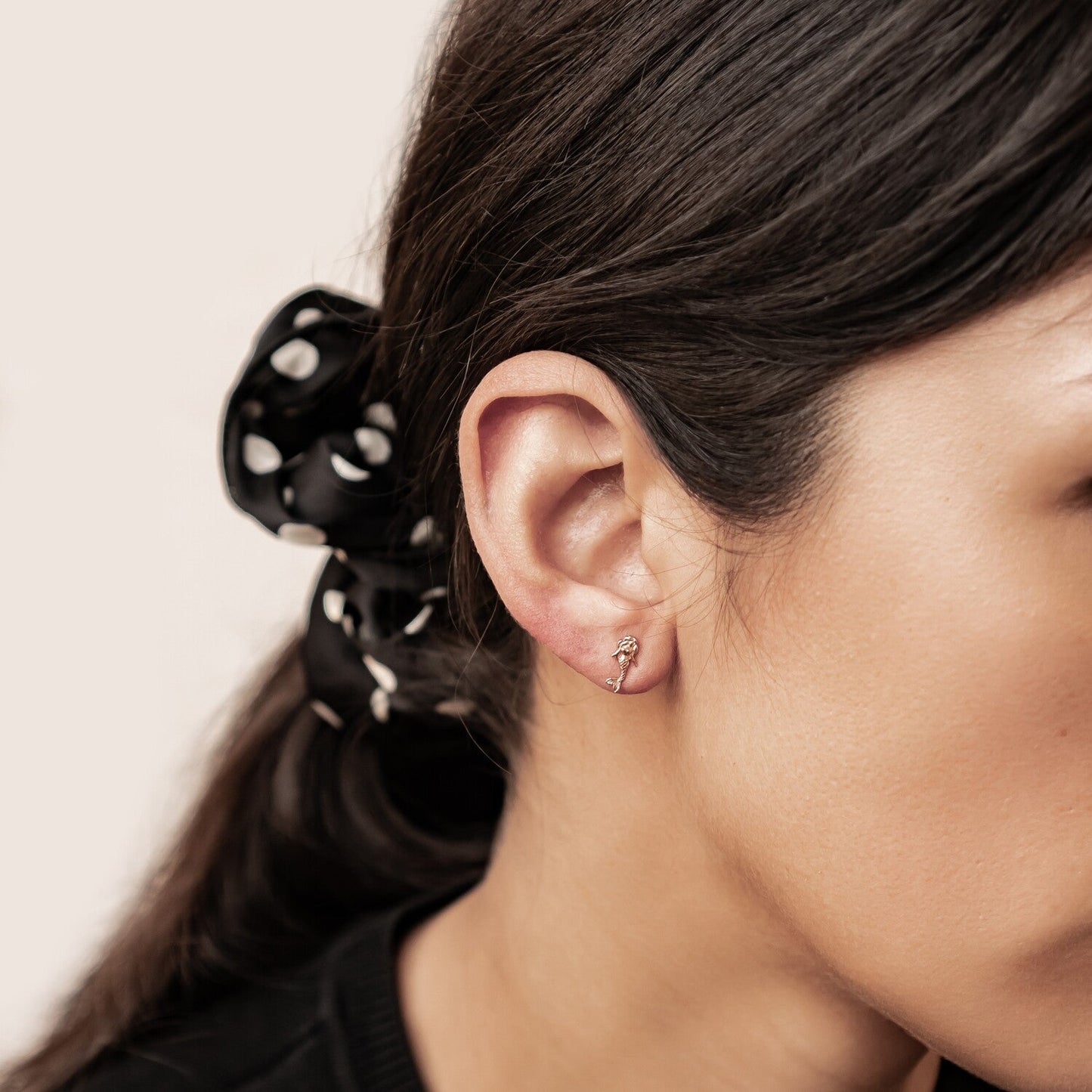 Mermaid Stud Earrings Sterling Silver