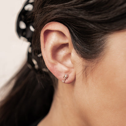 Mermaid Stud Earrings Sterling Silver