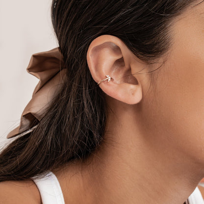 Moon Ear Cuff Sterling Silver