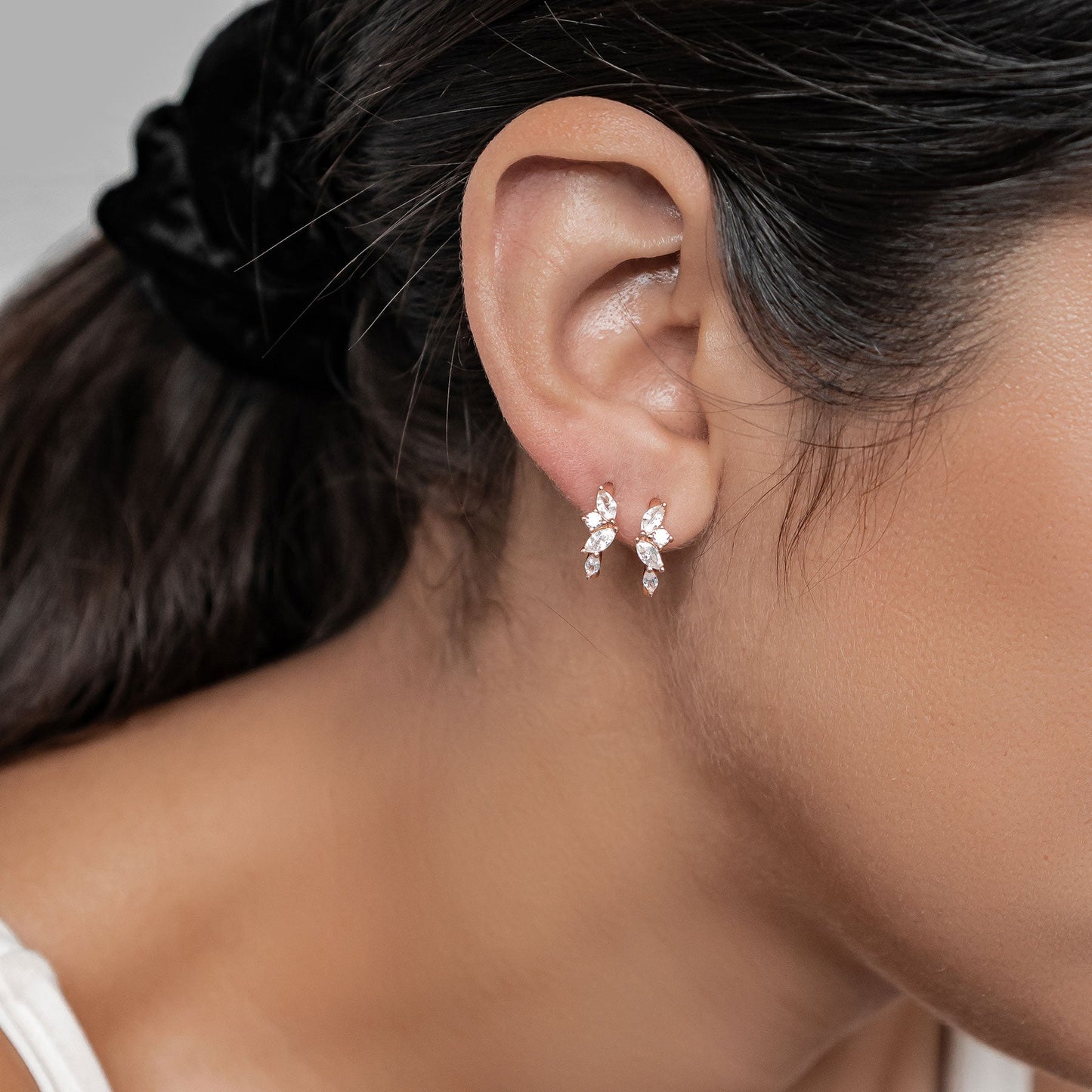 Moonlight Magic Hoop Earrings Sterling Silver