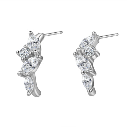 Moonlight Magic Hoop Earrings Sterling Silver