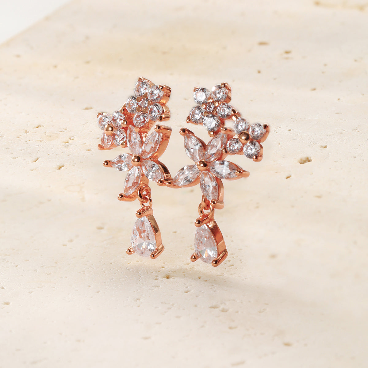 Morning Dew Drop Earrings Sterling Silver