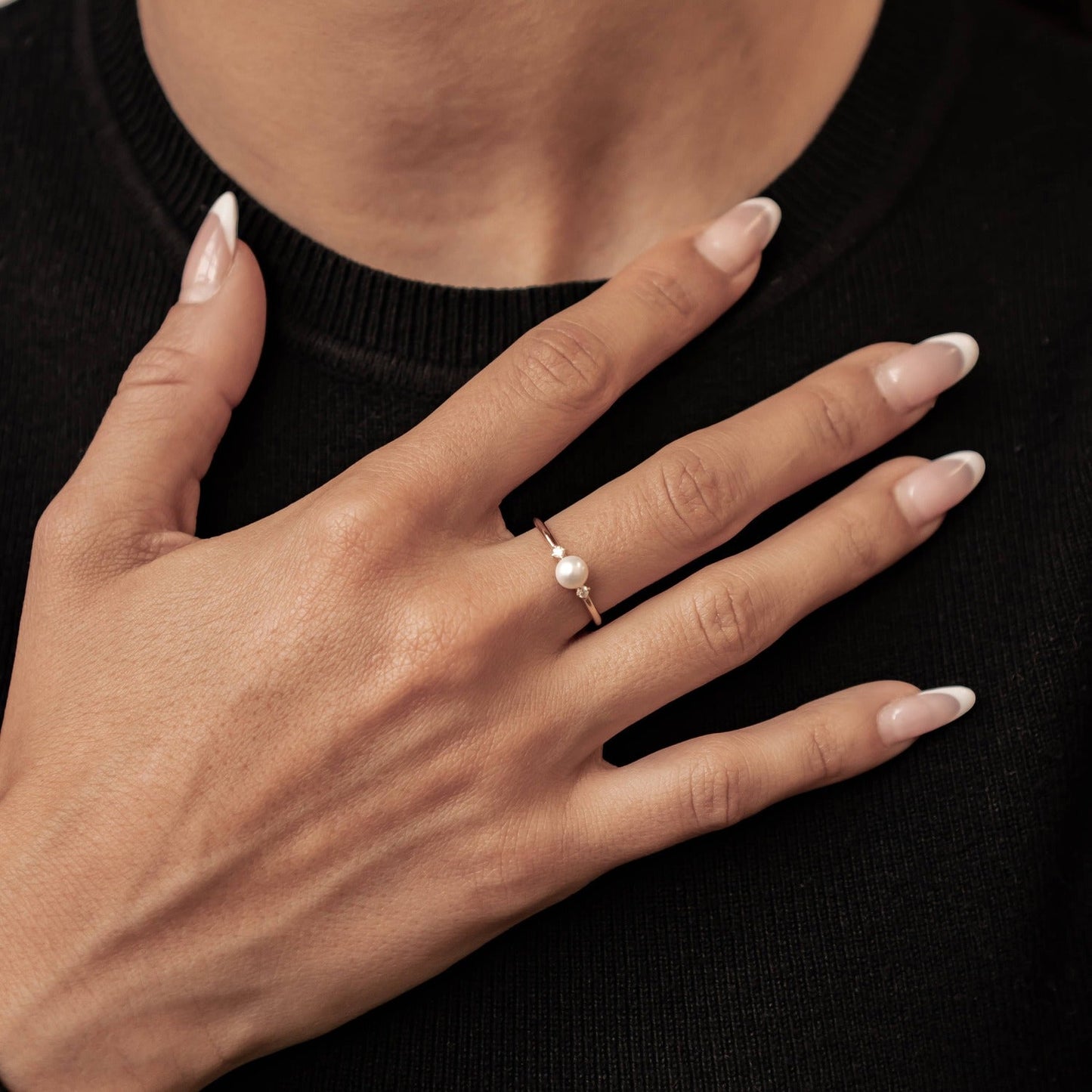 New Beginnings Pearl Ring 14K Gold