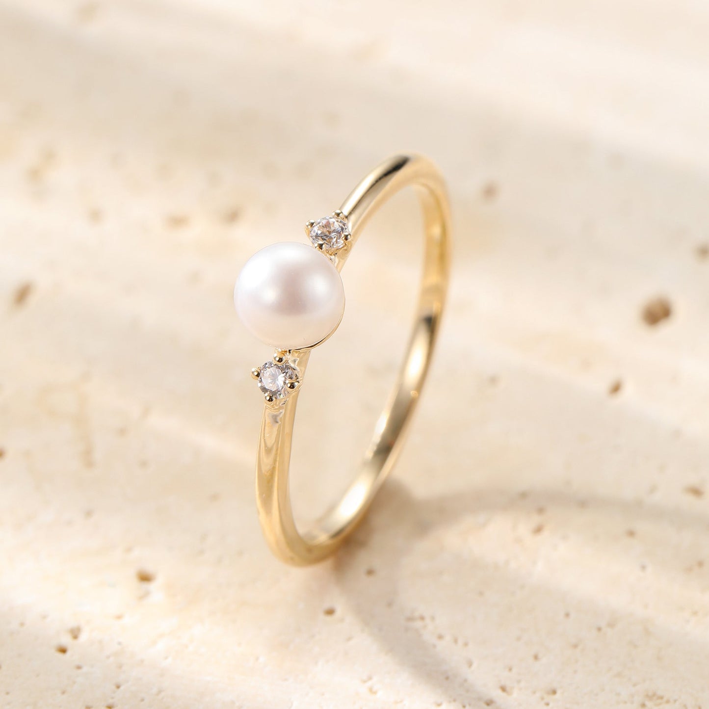 New Beginnings Pearl Ring 14K Gold