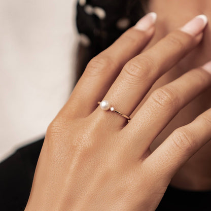 New Beginnings Pearl Ring 14K Gold