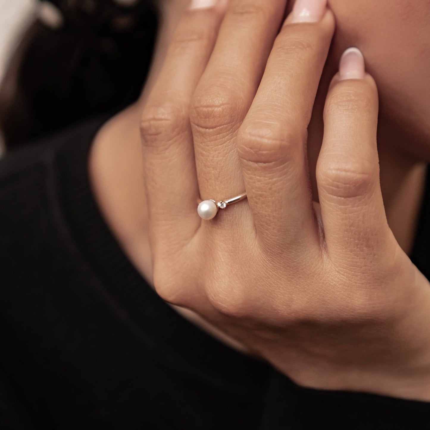 New Beginnings Pearl Ring 14K Gold