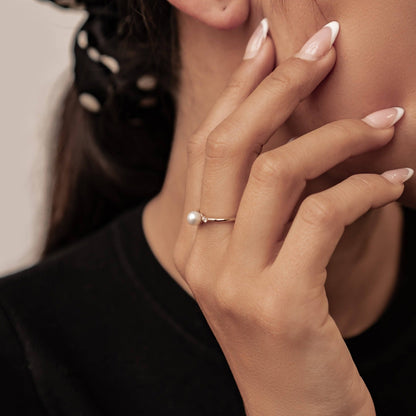 New Beginnings Pearl Ring 14K Gold