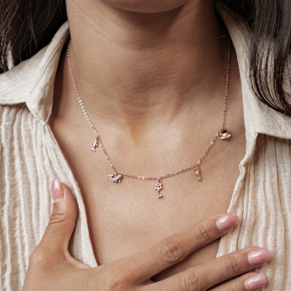 Ocean Charms Necklace Sterling Silver