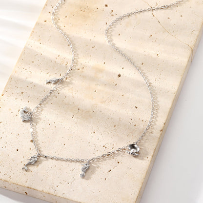 Ocean Charms Necklace Sterling Silver