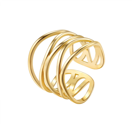 Open Weave Open Ring