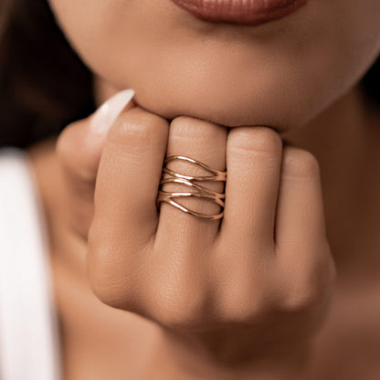 Open Weave Open Ring