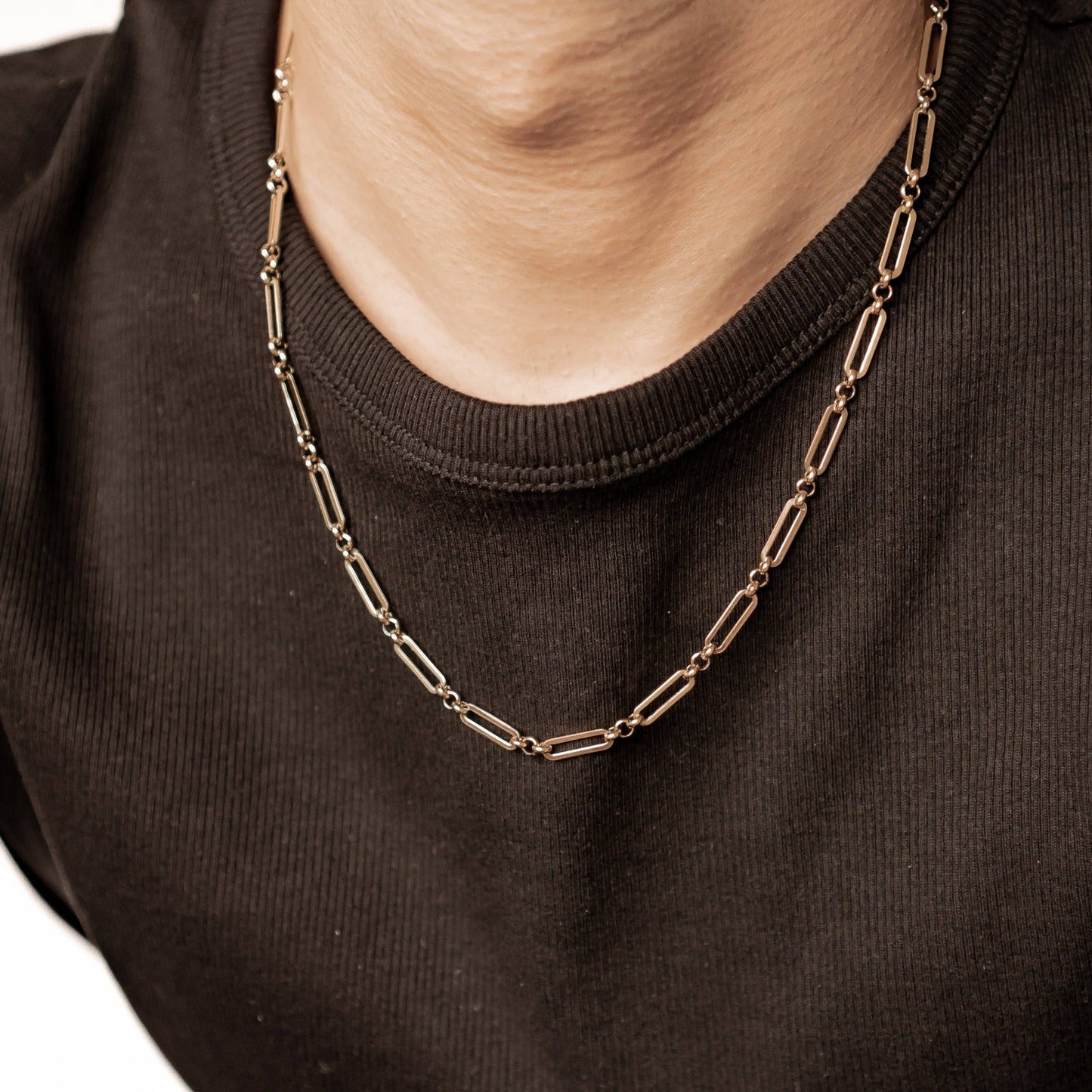 Paperclip Chain Necklace Waterproof