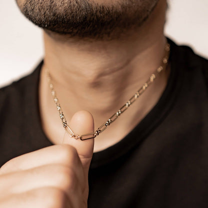 Paperclip Chain Necklace Waterproof