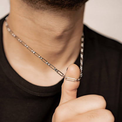 Paperclip Chain Necklace Waterproof